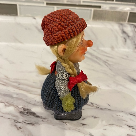 Vintage Swedish troll Allan Flink Mrs Claus troll Swedish Souvenir Christmas - Picture 3 of 8